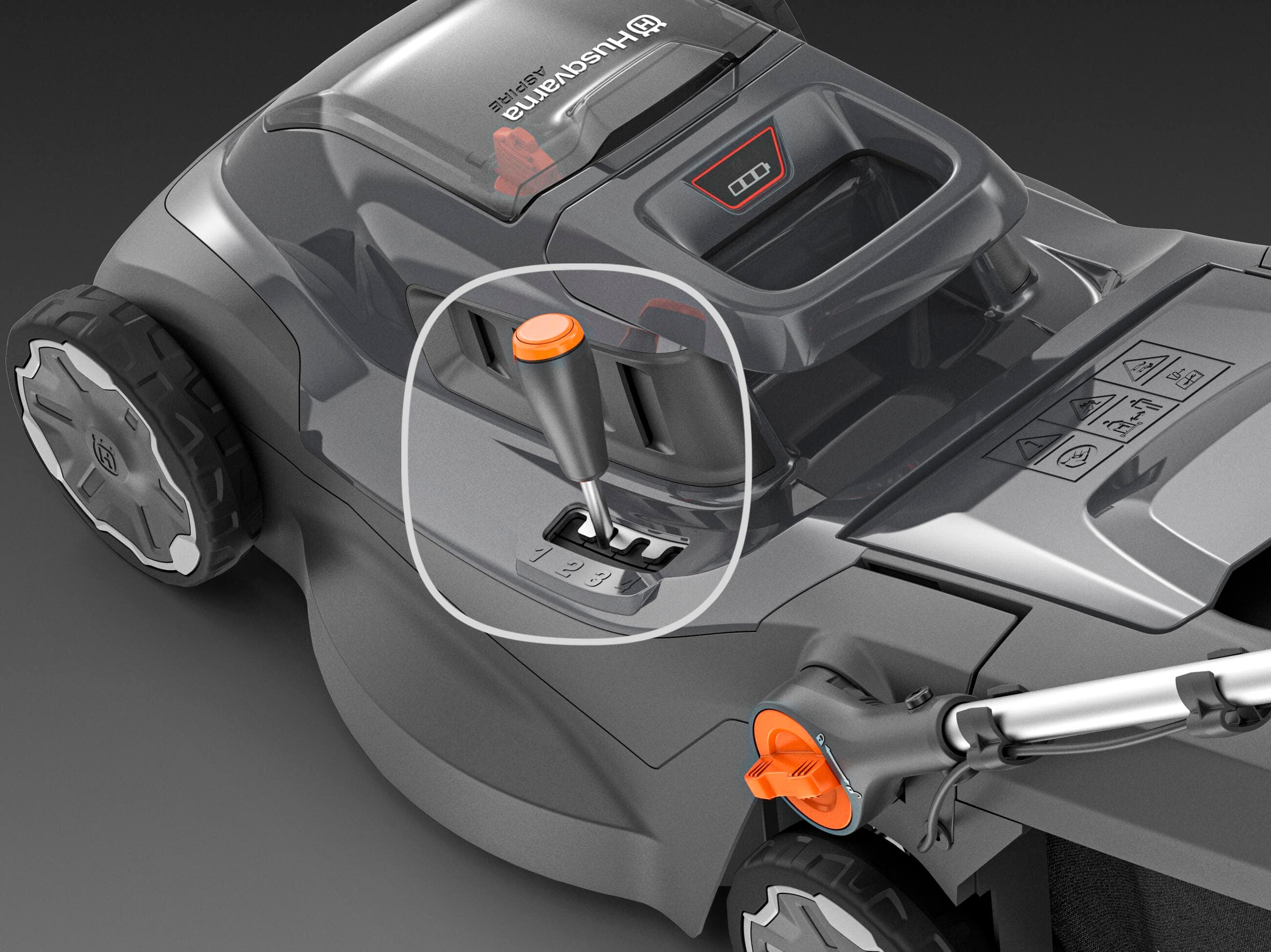 Aspire™ Lawnmower 18V 34cm Kit With 4.0Ah Battery and 2.5Ah Charger image 9